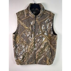 Drake Waterfowl Systems Camouflage Fleece Vest Full Zip Men Sz XL‎